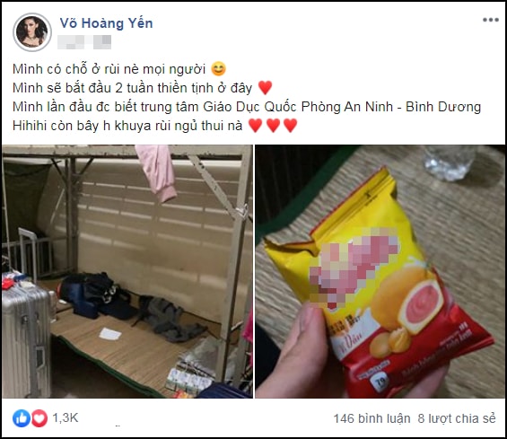 Ngày đầu đến khu cách ly vào thời gian đã khuya