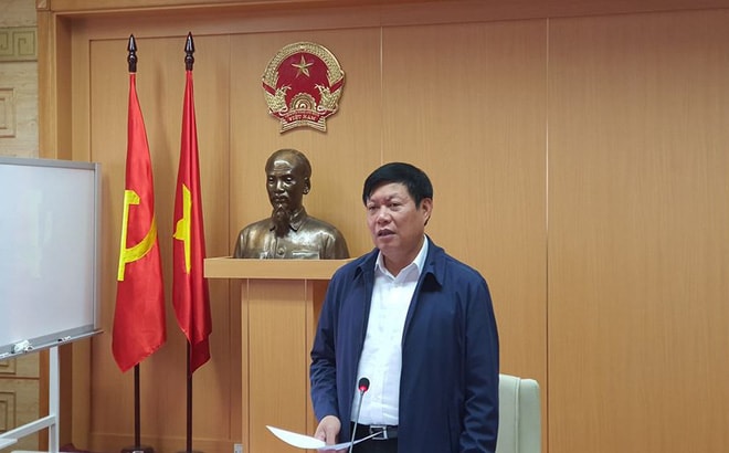 Thứ trưởng Bộ Y tế Đỗ Xuân Tuyên phát biểu tại hội nghị. Ảnh: ND