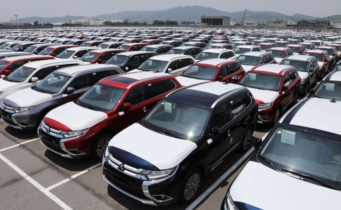 Lượng ô tô nhập khẩu giảm mạnh trong những tháng đầu năm 2020. Ảnh: TL