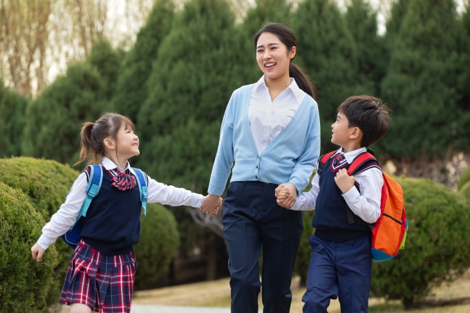 Trường học nằm trong khu đô thị mang đến nhiều thuận lợi cho cư dân.