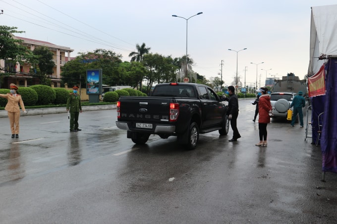 Lực lượng làm nhiệm vụ trên chốt phía Tây thành phố Hải Dương