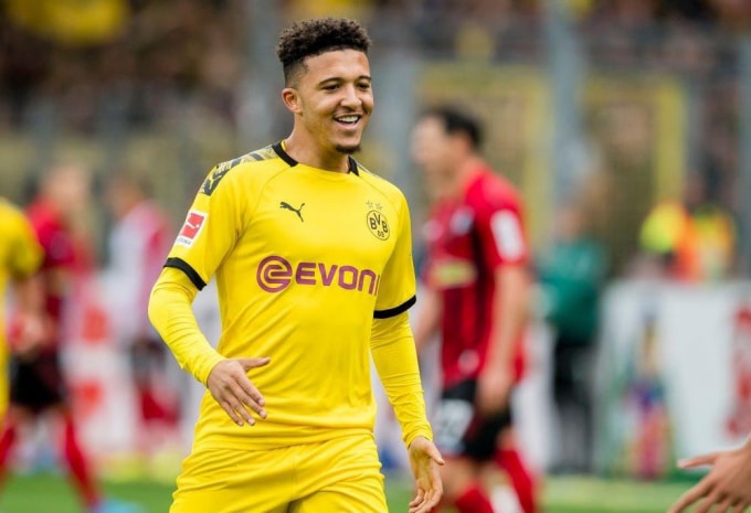 Jadon Sancho đạt được thỏa thuận tới Man United. Ảnh: MUTV