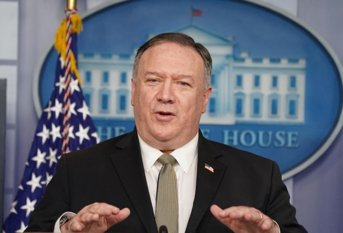 Ngoại trưởng Mỹ Mike Pompeo. Ảnh: Reuters