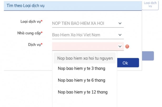 Nộp BHXH, BHYT qua internet
