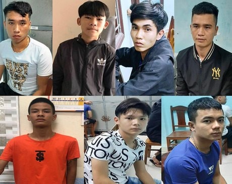 Các đối tượng bị khởi tố liên quan vụ đua xe trái phép khiến 2 chiến sỹ công an quận Sơn Trà hy sinh.