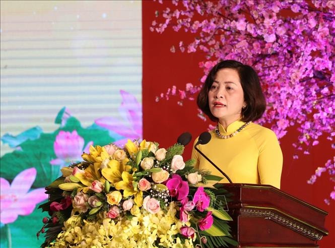 Bí thư Tỉnh ủy Ninh Bình Nguyễn Thị Thanh. Ảnh: TTXVN.