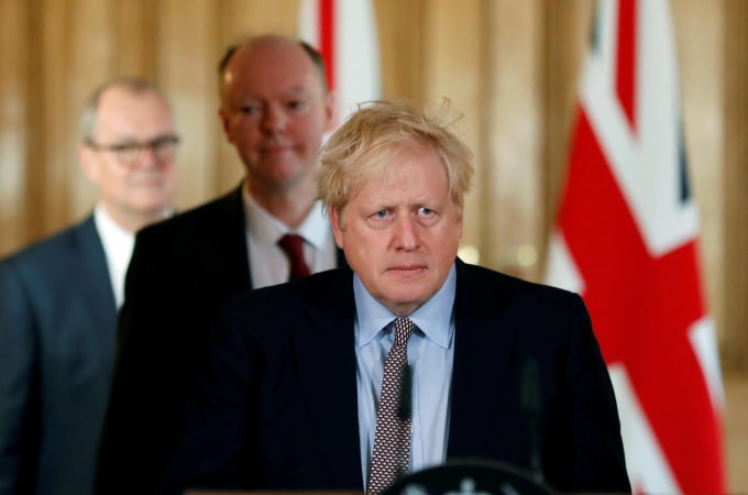 Thủ tướng Anh Boris Johnson. Ảnh: Reuters