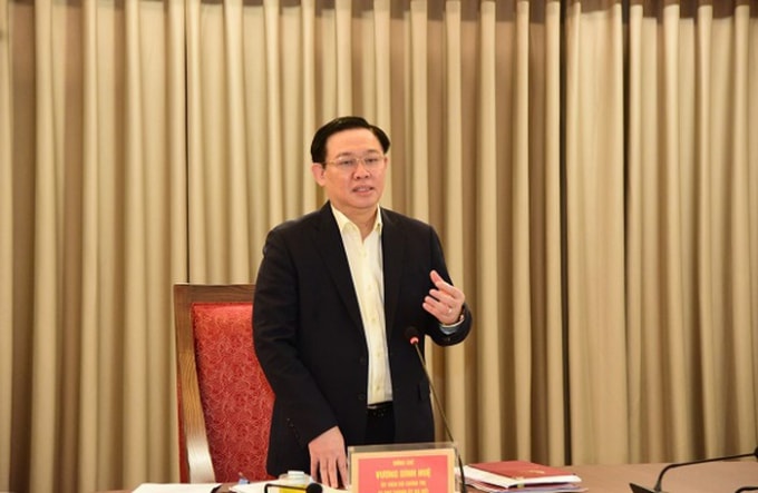 Bí thư Thành ủy Hà Nội Vương Đình Huệ.