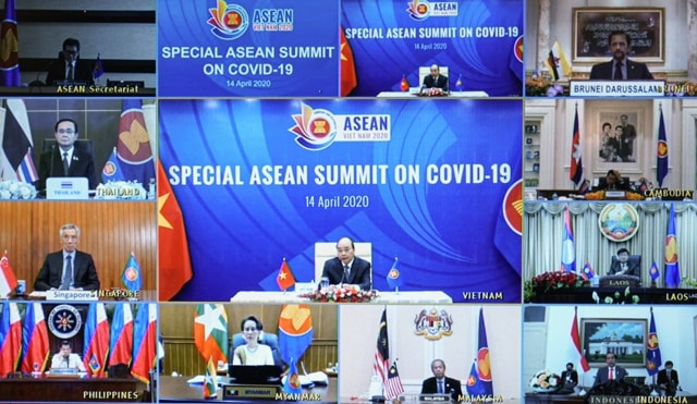 Thủ tướng Nguyễn Xuân Phúc và các nhà lãnh đạo các nước ASEAN tham dự Hội nghị. Ảnh: VGP