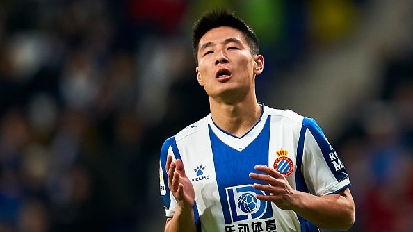 Espanyol gia hạn hợp đồng mới có thời hạn kéo dài 1 năm với tiền đạo Wu Lei. Ảnh: ESPN
