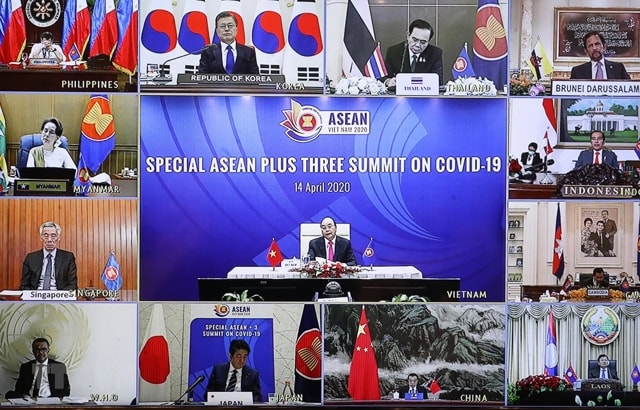 Hội nghị Cấp cao đặc biệt ASEAN+3 về ứng phó dịch bệnh COVID-19. Ảnh: TTXVN