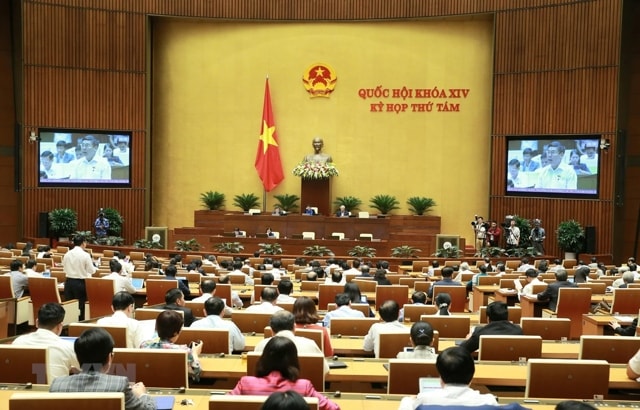 Toàn cảnh Kỳ họp thứ 8 Quốc hội khóa XIV. Ảnh: TTXVN