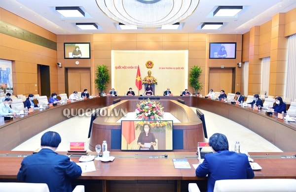Đảng đoàn Quốc hội cho ý kiến về “Đề án bầu cử đại biểu Quốc hội khóa XV và đại biểu Hội đồng nhân dân các cấp nhiệm kỳ 2021-2026”. Ảnh: quochoi.vn