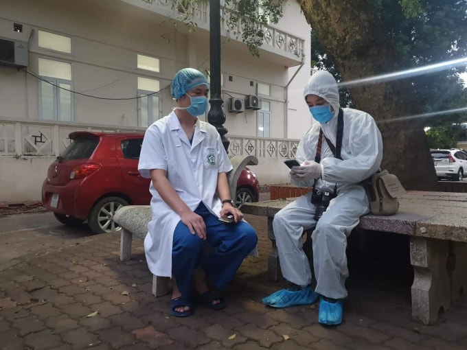 Phóng viên Đoàn Bổng- báo điện tử VietNamnet là một trong số ít