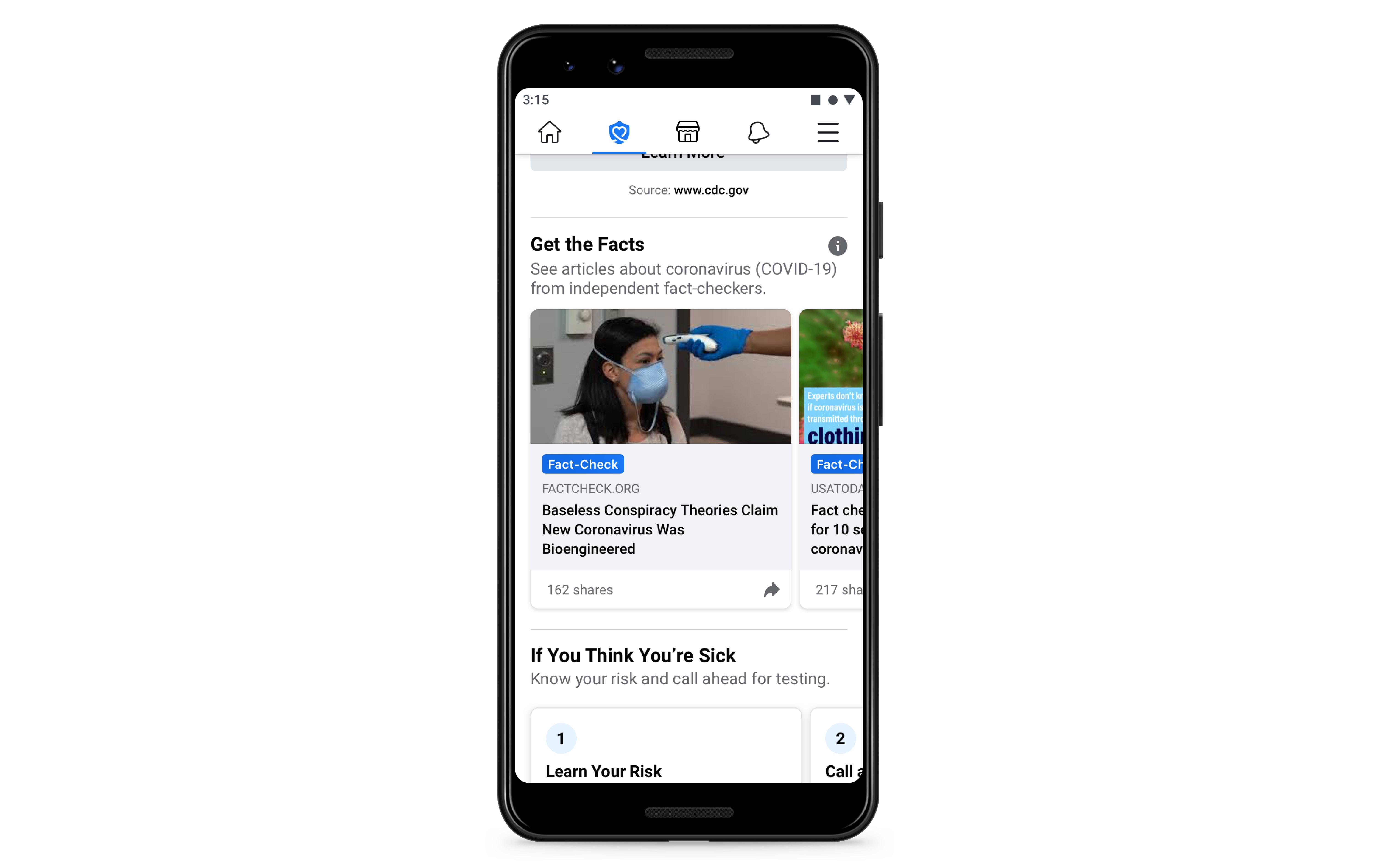Facebook cũng công bố số liệu thống kê về nỗ lực nhằm ngăn chặn thông tin sai lệch về dịch Covid-19. Ảnh: techspot