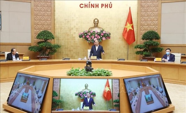 Thủ tướng Nguyễn Xuân Phúc phát biểu tại cuộc làm việc. Ảnh: TTXVN