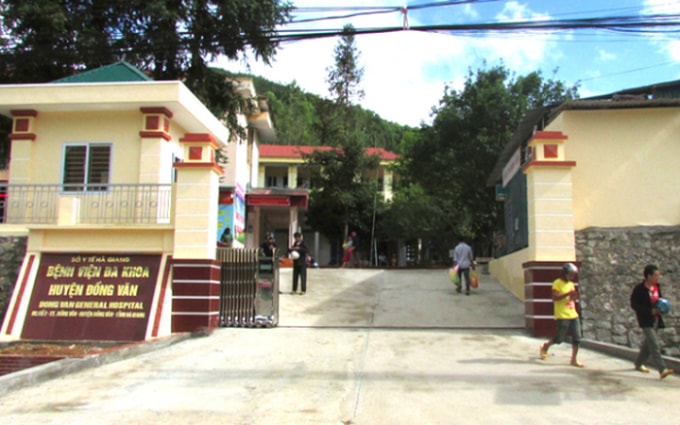 Bệnh viện đa khoa huyện Đồng Văn nơi đang điều trị cho nữ bệnh nhân Covid-19 số 268. Ảnh TL.