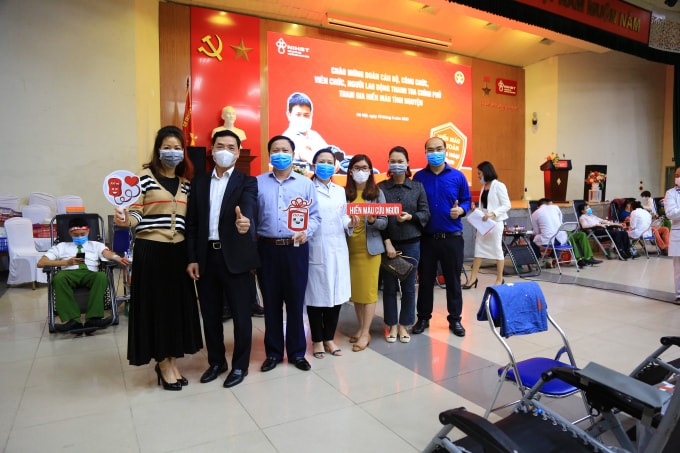 Công đoàn Thanh tra Chính phủ tổ chức hiến máu nhân đạo. Ảnh TL