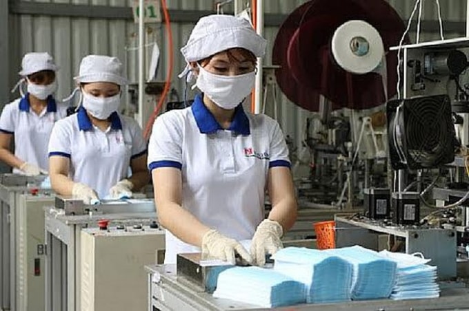 Việt Nam đã xuất khẩu 415 triệu chiếc khẩu trang cho hàng chục nước trên thế giới. Ảnh: TL