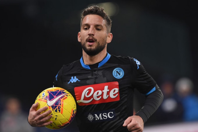 Dries Mertens được cho là sẽ tới Chelsea ở kỳ chuyển nhượng mùa hè 2020 sau khi hết hợp đồng với Napoli. Ảnh: Daily Mail