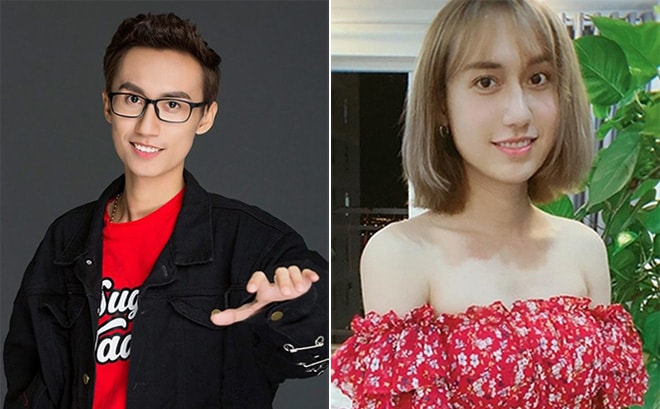 Lynk Lee trước và sau khi chuyển giới.