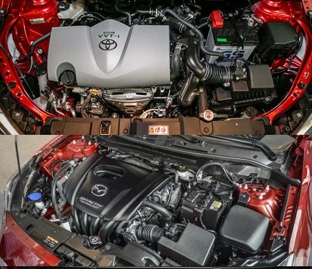 2 mẫu xe đều sử dụng động cơ 1.5L hút khí tự nhiên .