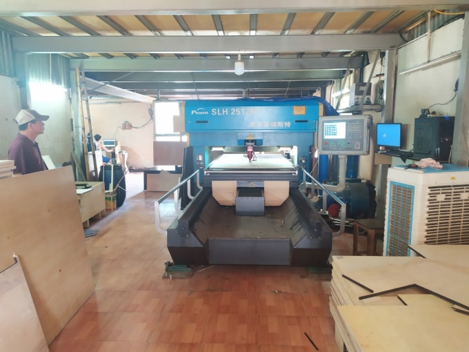 Hệ thống sản xuất được trang bị hiện đại.