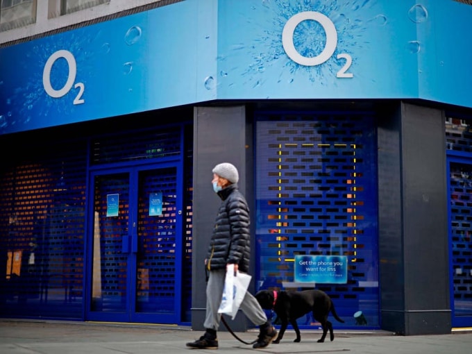 Tập đoàn Telefonica của Tây Ban Nha, công ty sở hữu O2, đã tham gia một thỏa thuận sáp nhập với công ty mẹ của Virgin Media, Liberty Global. Ảnh:AFP / Getty Images