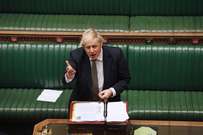 Thủ tướng Anh Boris Johnson. Ảnh: Reuters