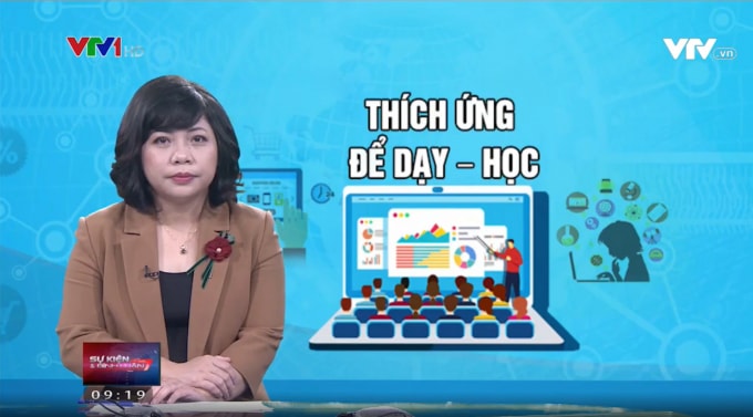Phóng viên, BTV Kim Hải trong chương trình Sự kiện và bình luận