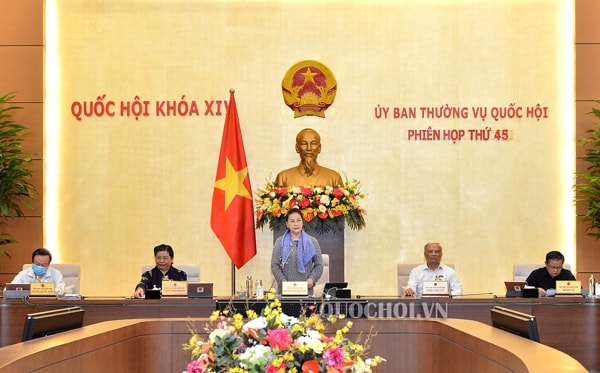 Chủ tịch Quốc hội Nguyễn Thị Kim Ngân phát biểu khai mạc phiên họp. Ảnh: Cổng TTĐT Quốc hội