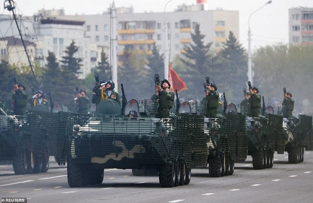 Lực lượng vũ trang Belarus duyệt binh nhân kỷ niệm Ngày chiến thắng (9/5/1945 - 9/5/2020)