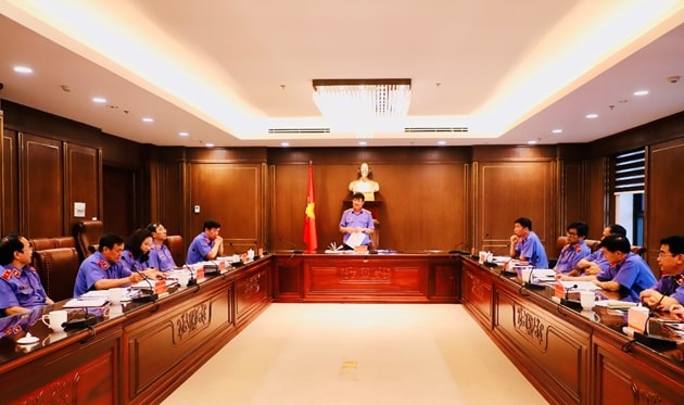 Cuộc họp của Ban Chỉ đạo thực hiện Đề án ghi âm, ghi hình trong ngành Kiểm sát nhân dân.