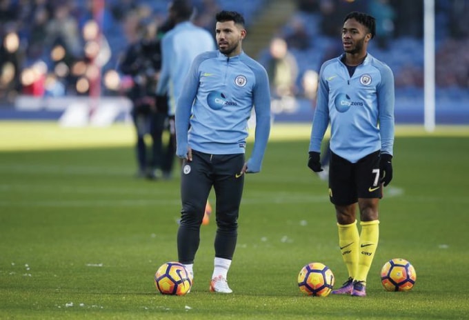 Sergio Aguero và Raheem Sterling là ngôi sao mới nhất lên tiếng phản đối Ảnh: reuters