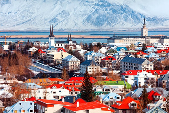 Iceland là quốc đảo Bắc Đại Tây Dương rất thanh bình với nhiều thắng cảnh đẹp