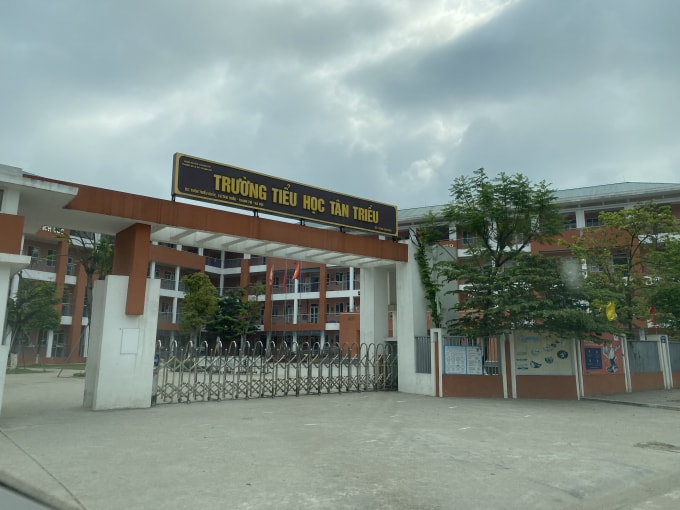 Trường Tiểu học Tân Triều - nơi diễn ra sự việc. Ảnh: Dương Lâm
