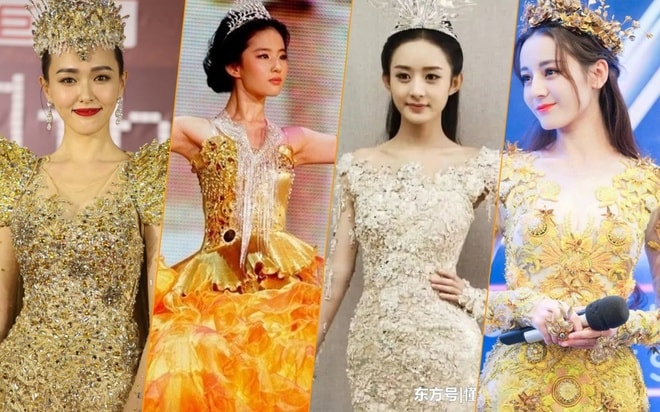 Đường Yên, Lưu Diệc Phi, Triệu Lệ Dĩnh, Địch Lệ Nhiệt Ba xinh đẹp trong trang phục