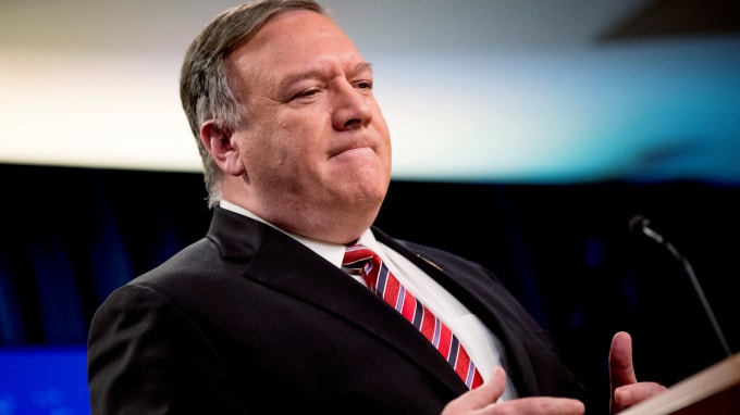 Ngoại trưởng Mike Pompeo là người luôn có những phát ngôn cứng rắn về Trung Quốc - Ảnh: Reuters