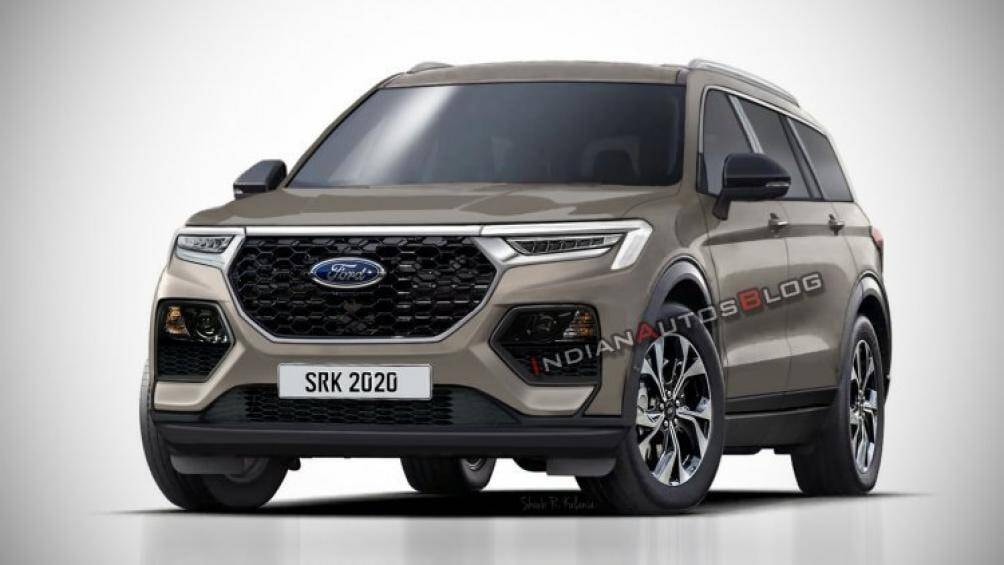 Trang IndianAutosBlog vừa phác họa hình ảnh mẫu SUV 7 chỗ Ford Everest thế hệ mới.