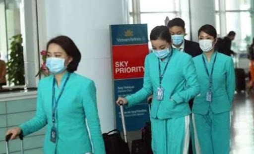 Hai tiếp viên Vietnam Airlines bay từ Nga về dương tính với SARS-CoV-2. Ảnh: TL