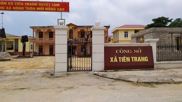 Trụ sở UBND xã Tiên Trang, huyện Quảng Xương, Thanh Hóa. Ảnh: baogiaothong.vn