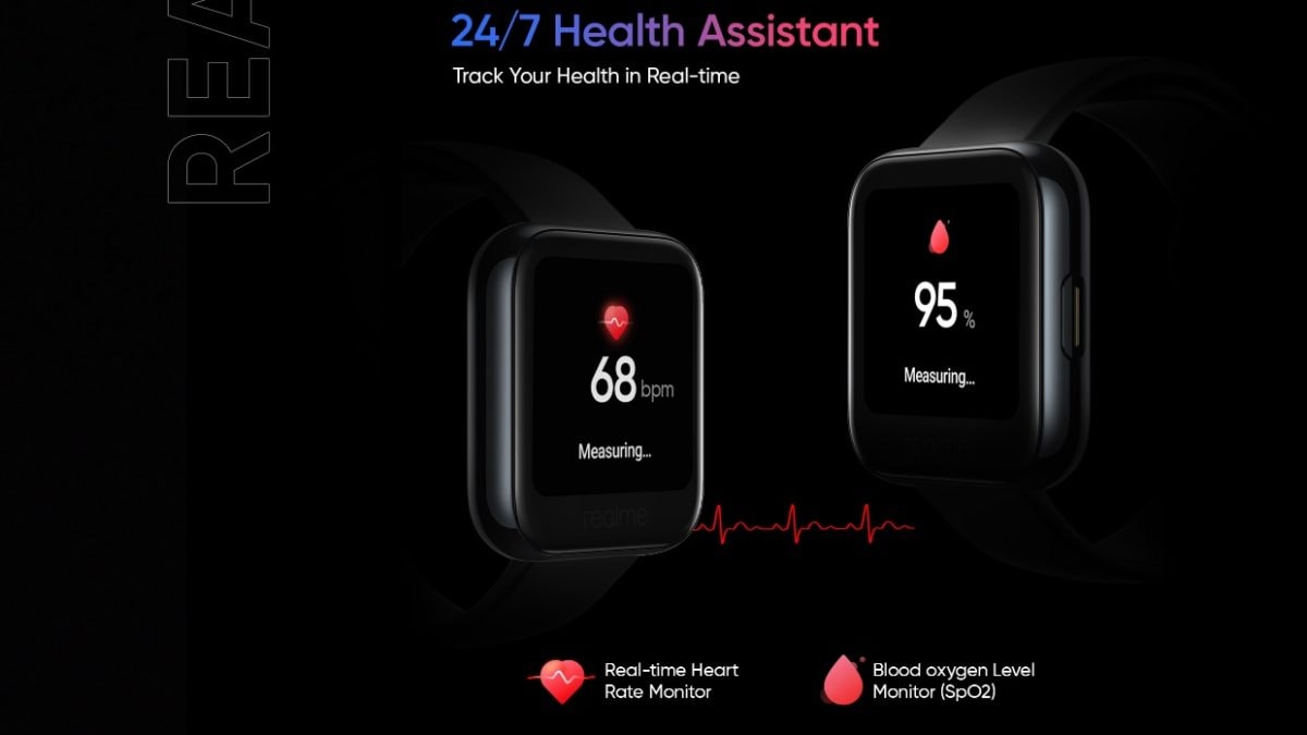 Người dùng đồng hồ của Realme cũng có thể theo dõi nhịp tim và theo dõi nồng độ oxy trong máu.