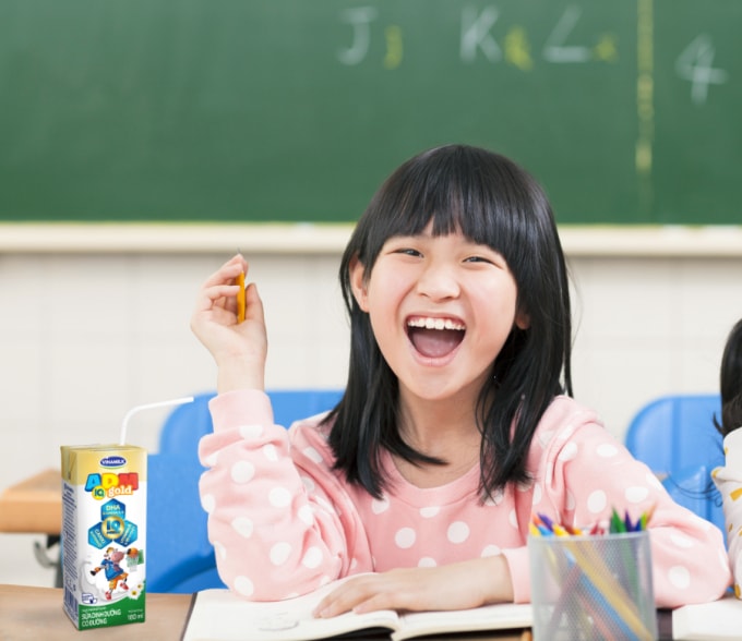 “Trợ thủ nhí” - sữa ADM IQ Gold bổ sung DHA và Omega 3-6, hỗ trợ phát triển trí não, tăng khả năng ghi nhớ và tập trung hiệu quả, giúp bé tự tin bắt nhịp lại với trường lớp