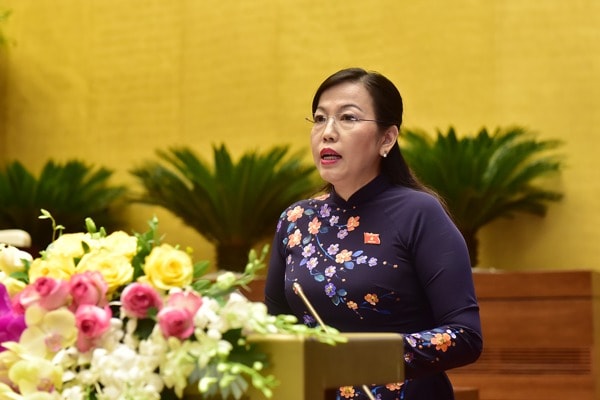 Trưởng Ban Dân nguyện Nguyễn Thanh Hải trình bày Báo cáo kết quả giám sát việc giải quyết kiến nghị của cử tri gửi đến kỳ họp thứ 8, Quốc hội khóa XIV. Ảnh: quochoi.vn
