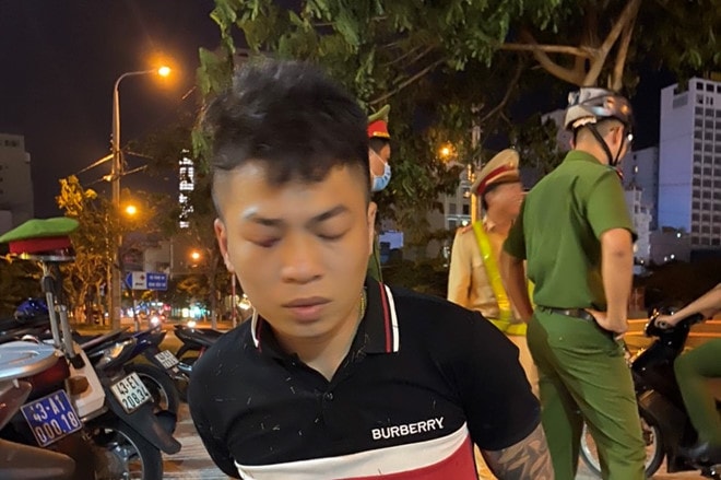 Đối tượng Dũng bị bắt giữ. Ảnh: TL