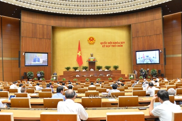 Quang cảnh phiên họp chiều 23/5. Ảnh: quochoi.vn