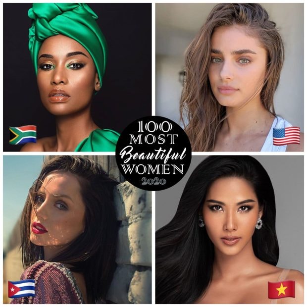 93. Zozibini Tunzi (Nam Mỹ), 94. Taylor Hill (Mỹ), 95. Ana De Armas (Cuba), 96. Hoàng Thuỳ (Việt Nam).