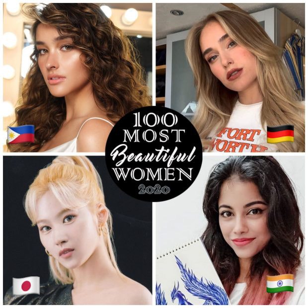 9. Liza Soberano (Phillippines), 10. Sina Deinert (Đức), 11. Sana Minatozaki (Nhật Bản), 12. Priyanka Mazumdar (Ấn Độ).