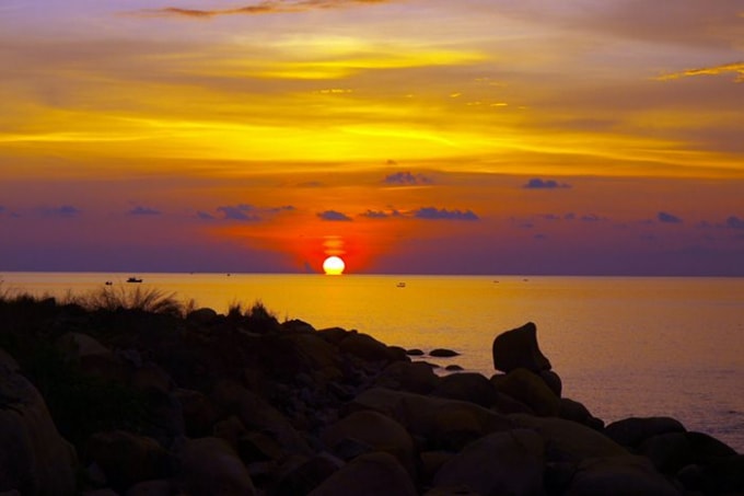 Hoàng hôn trên đảo