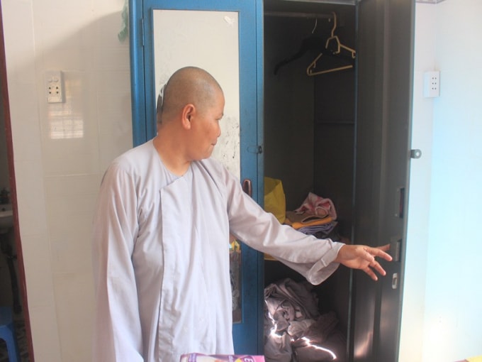 Kẻ gian đột nhập 'cuỗm' gần 20 lượng vàng của nhà chùa. Ảnh: Đông Hà